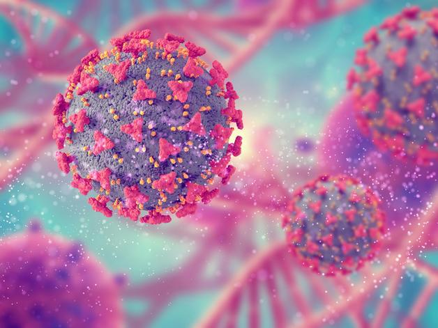 Image représentant des virus, illustrant les effets du papillomavirus grossesse sur la santé reproductive.