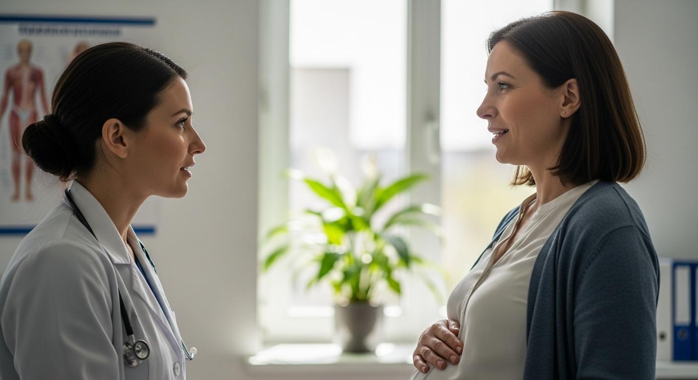 Medical consultation to check the appearance of white discharge while pregnant and baby health