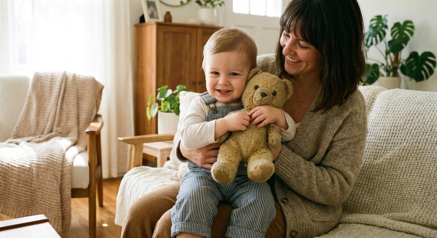 A mother cuddling her child illustrating grandma tips to stop breastfeeding without tears