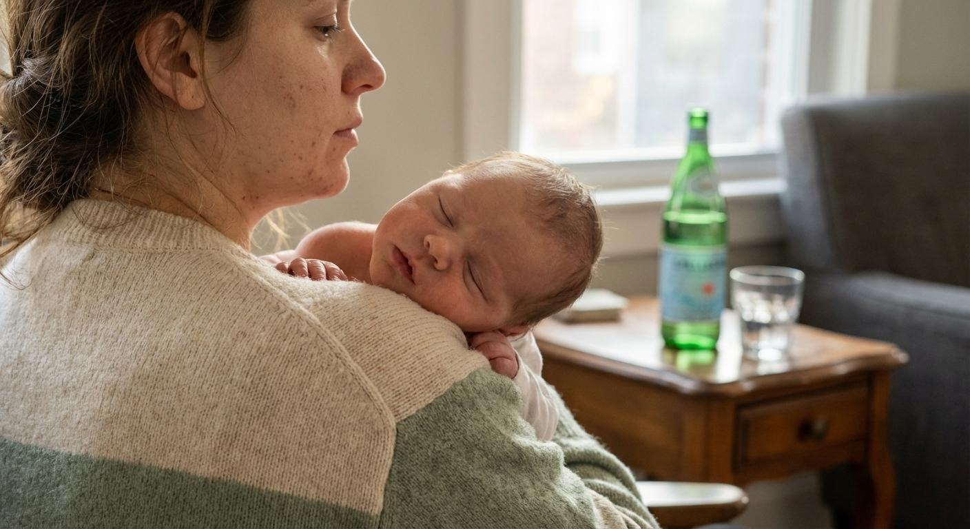 Nouveau-né reposant paisiblement illustrant l hydratation avec de l eau gazeuse et allaitement